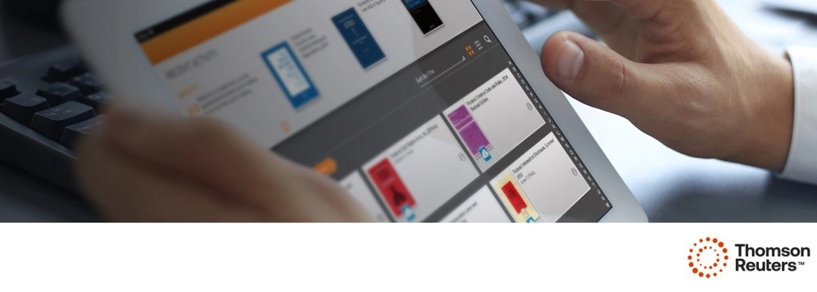 a decorative promotional image for thompson reuters proview